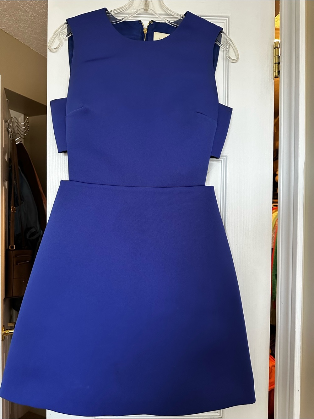 kate spade Sleeveless A-Line Mini Dress in Cobalt Blue